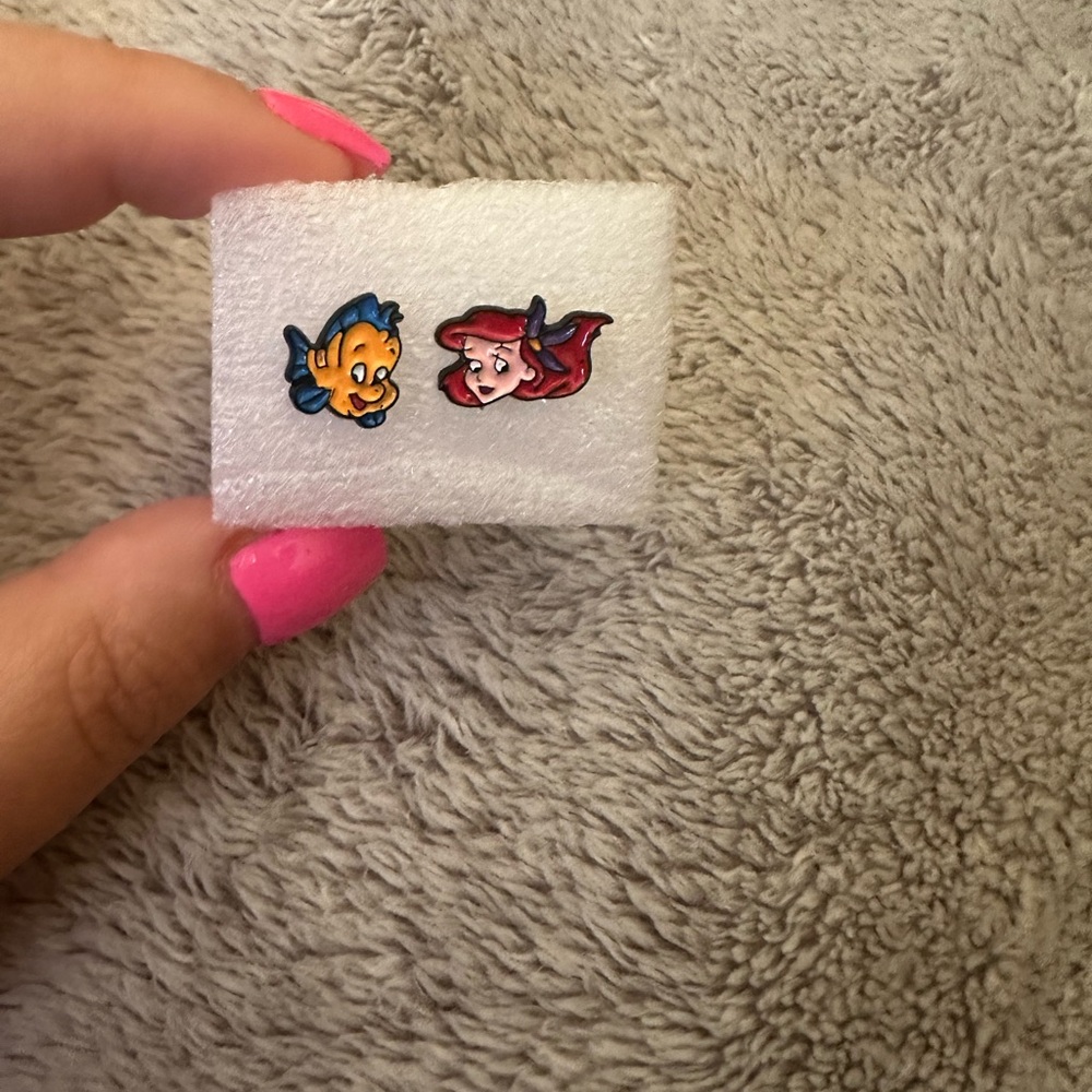 Disney Ariel an Flounder Earrings